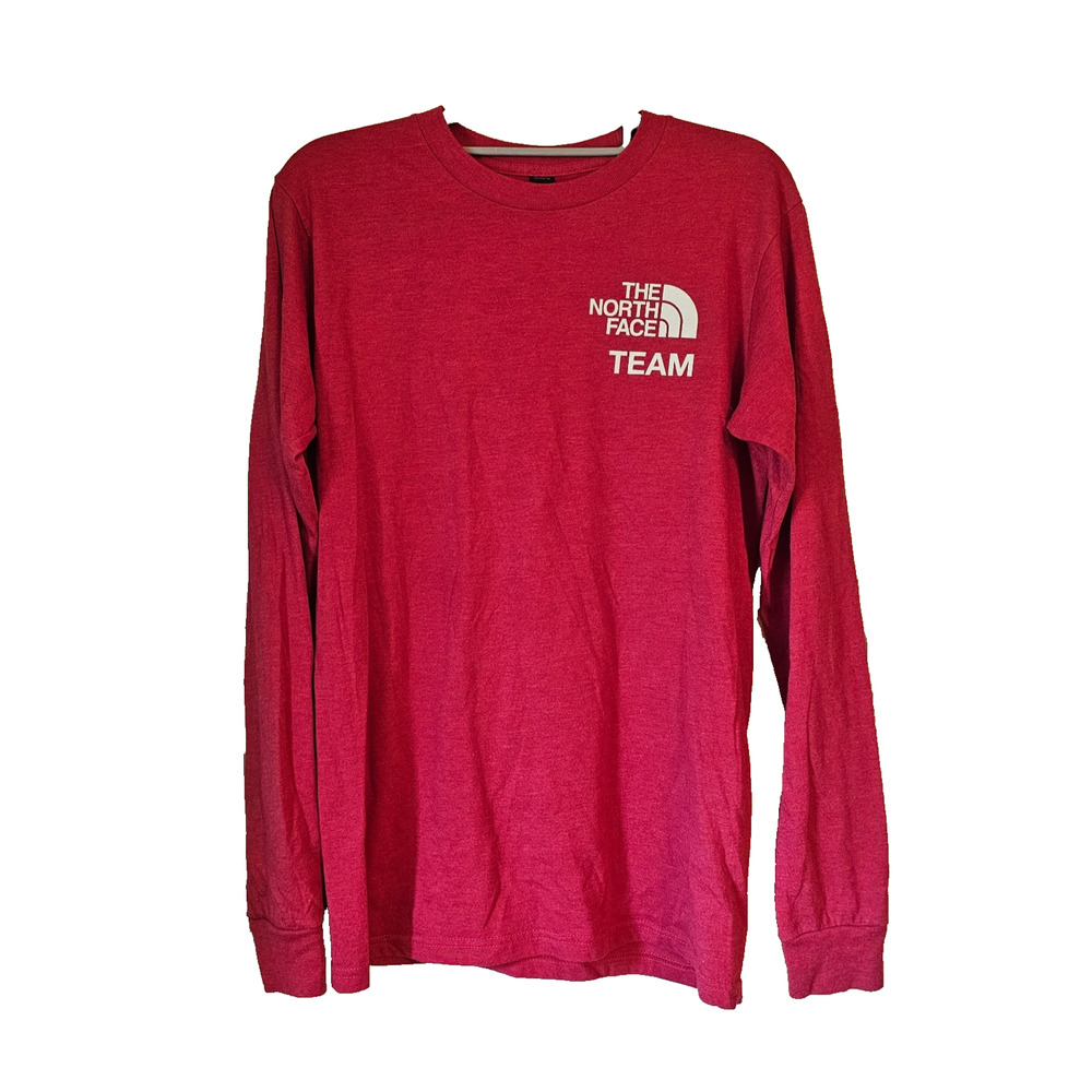 The North Face Team Graphic Long Sleeve Shirt Red Size Small